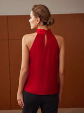 MOTF PREMIUM CROSSOVER HALTER BLOUSE